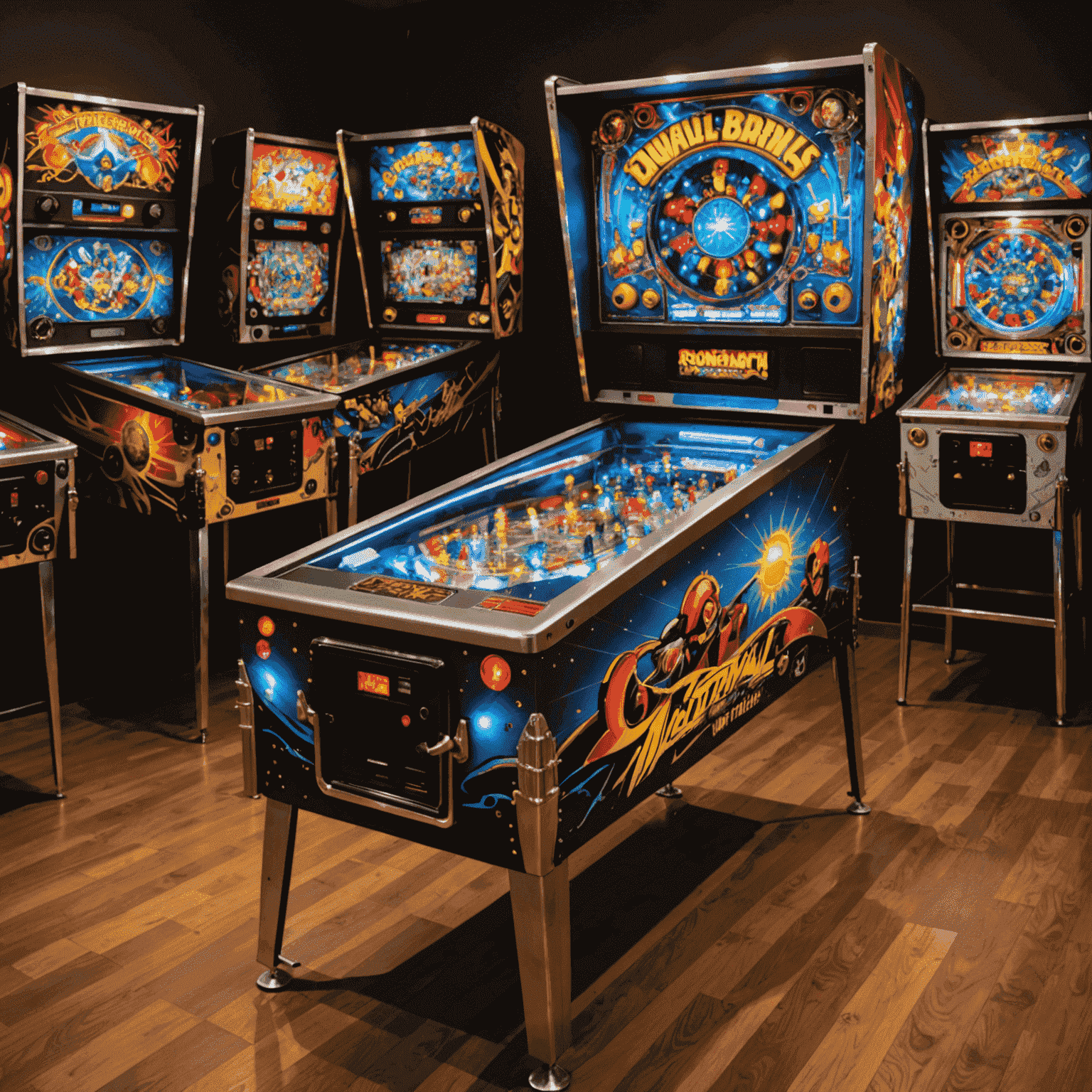 Luksusowy automat do pinballa z kolorowym wyświetlaczem LCD, dynamicznym oświetleniem i tematyczną grafiką